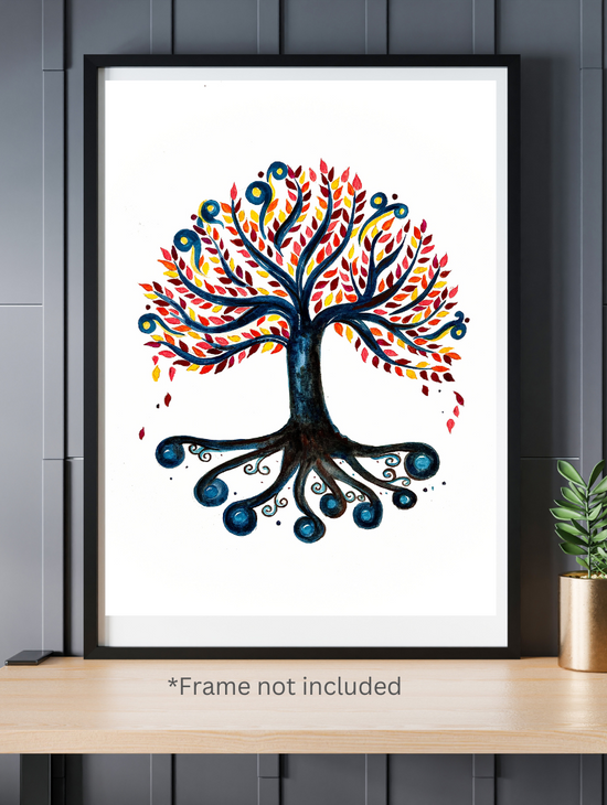 Tree Design Art Print for Sale | Nature's Serenity